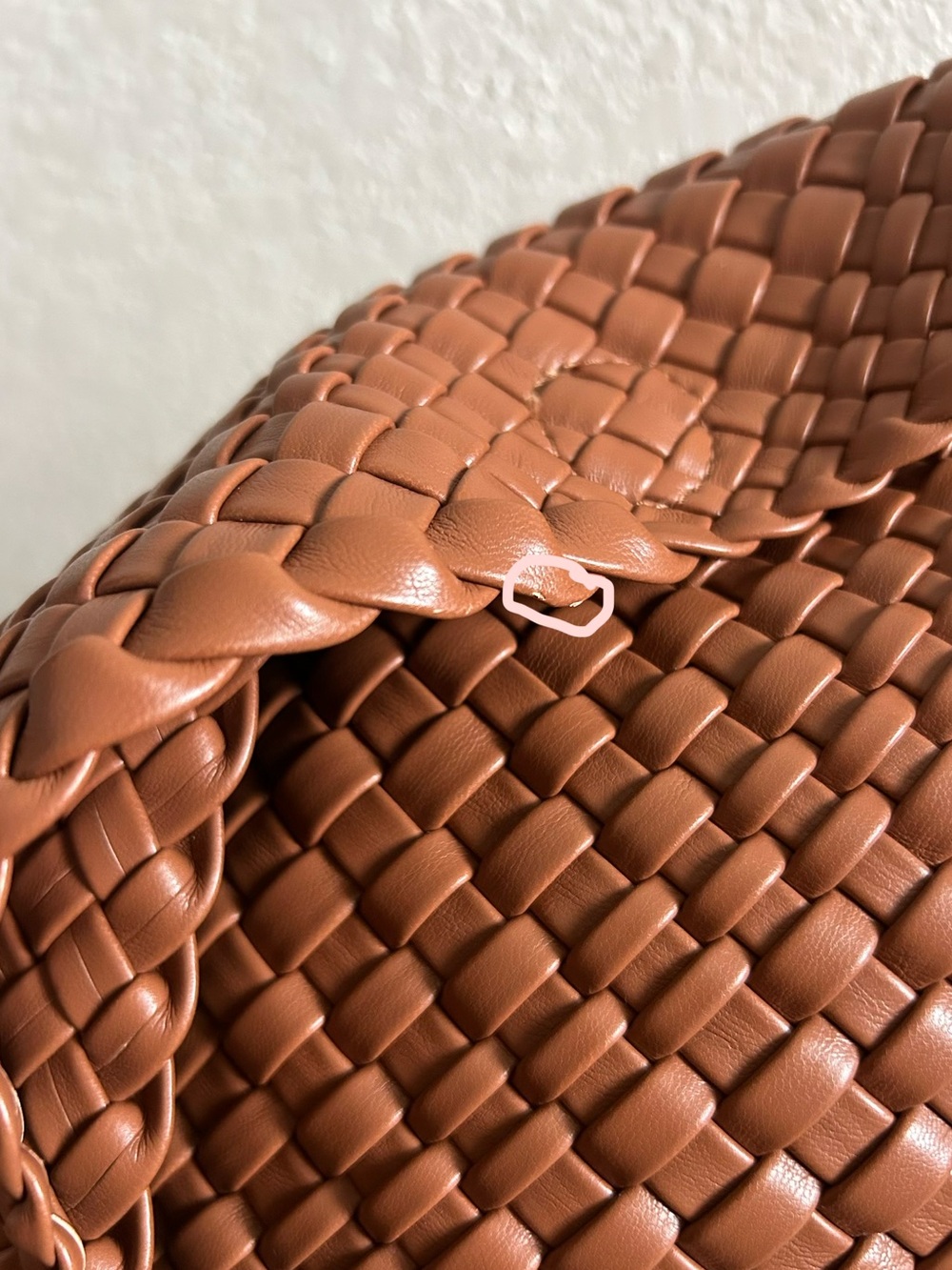 Rachel Zoe Chocolate Brown Woven Leather Hobo Slouchy Shoulder Bag Wristlet Set - Picture 7 of 12